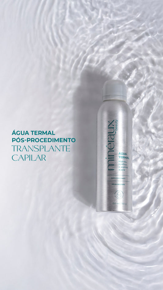Fiz transplante capilar, posso passar água termal?